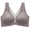 Light Taupe, variant on Women’s Plus Size Seamless Comfort Bra – Wireless Full Coverage, Semi-Fixed Pads, High Side Support, Smoothing U-Back, 5×4 Hooks Black 3XL