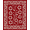 Red, Pattern 9, variant on ODIKA 4'x6' Machine Washable Non-Slip Area Rug, Vintage Festive Botanical Accent Decorative High Traffic Rug, Red, 611058