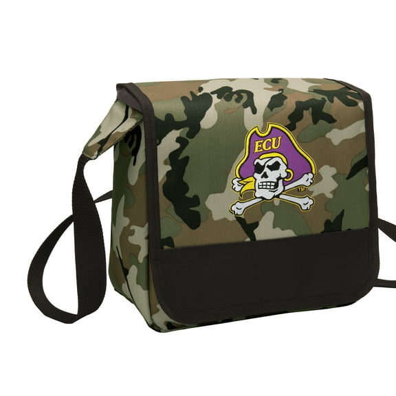 CAMO East Carolina University Lunch Bag Stylish OFFICIAL ECU CAMO Lunchbox Cooler for School or Office - Men or Women