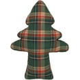 thumbnail image 3 of Fennco Styles Plaid Christmas Tree Decorative Filled Throw Pillow 18" W x 24" L - Green Tartan Holiday Accent Novelty Pillow for Home, Couch, Bedroom, Living Room and Office Décor, 3 of 4