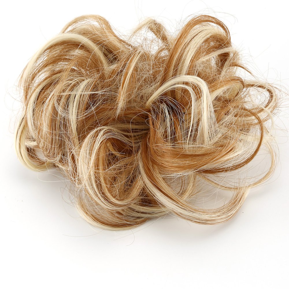 Womens Wrap Messy Curly Bun Hair Piece Wig Scrunchie Ponytail Hair