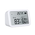 thumbnail image 1 of Zigbee Wireless Thermometer Hygrometer Smart Humidity Temperature Sensor with Luminous Intensity Measurement App Notification LCD Display for Home Office, 1 of 8