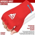 thumbnail image 2 of Guantes interiores de boxeo RDX elásticos para medio dedo, 2 of 7