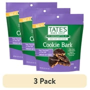 (3 pack) Tate's Bake Shop Cookie Bark, Chocolate Chip Cookies with Dark Chocolate and Sea Salt, 5 oz
