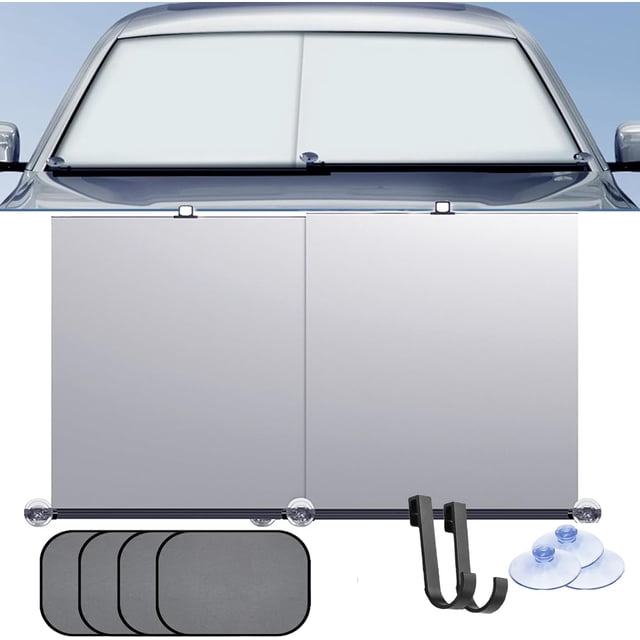 Parasol retráctil automático xinyu para coche parasol retráctil automático para parabrisas de coche juego A