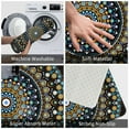 thumbnail image 4 of Fotbe Extra Durable Door Mat - Dirt Trapping Outdoor Welcome Mats - Non-Slip Outdoor Door Mats - Low Profile Front Door Mat - Indoor (16" x 24", Dot Mandala ), 4 of 9