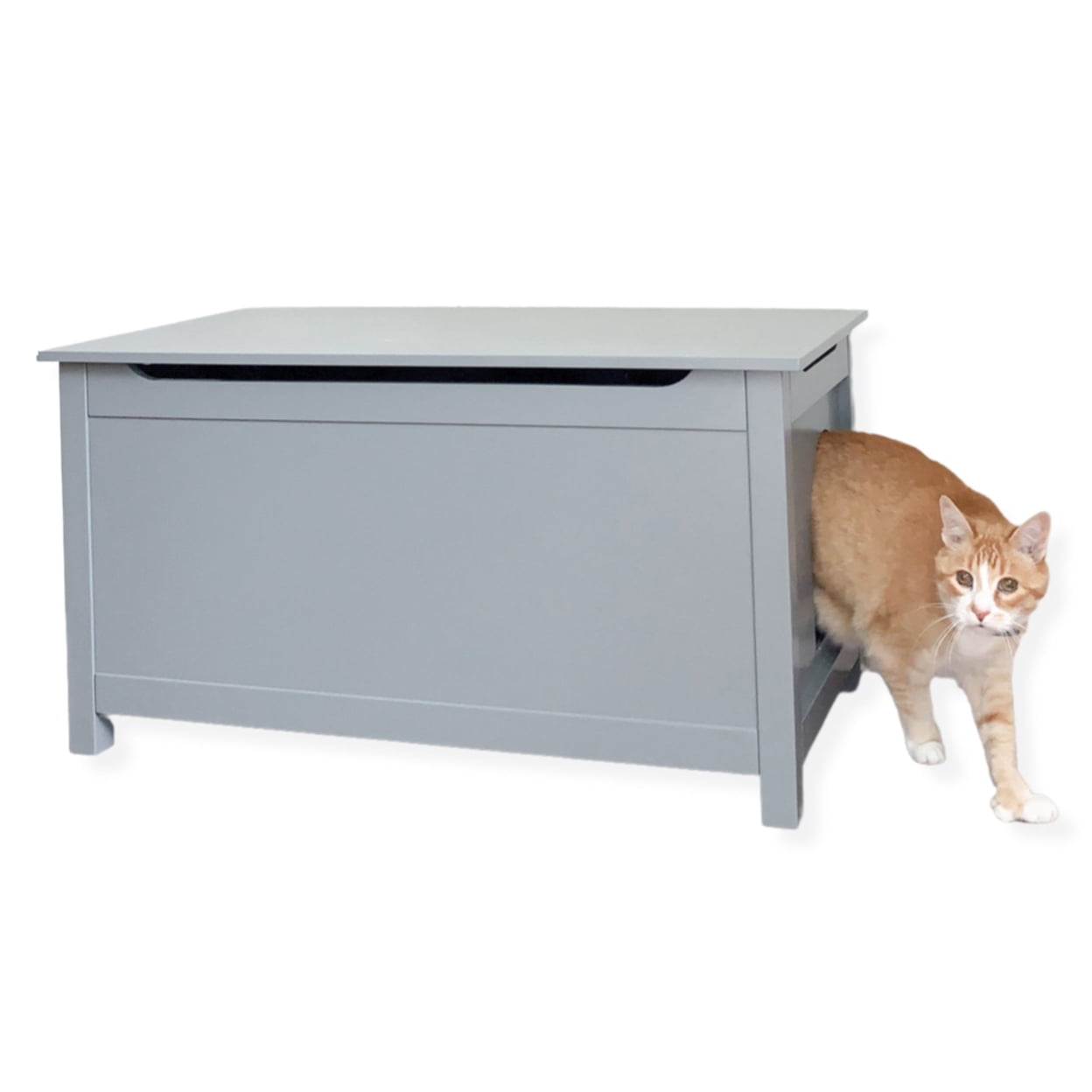 Parker Designer Catbox Litter Box Enclosure in Gray