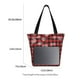 thumbnail image 3 of Balery Red Buffalo Plaid Bolsa de Hombro con Diseño, Bolsa Grande y Duradera, Bolsa Versátil para Compras, 3 of 6