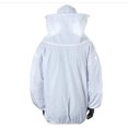 thumbnail image 3 of Beekeeper Jacket With Hat Professional Protection Hat Bee Suit With Zipper For Beekeepers Bee Keepers (white) Z, 3 of 4