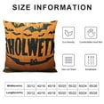 thumbnail image 5 of Halloween Decor Pillow Covers  Halloween Fall Black Decorative Throw Pillows Scary Pumpkin Bats Pillow Cases Home Outdoor Sofa Couch Cushion Covers for Halloween Decorations (lumbar), 5 of 5