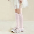 thumbnail image 5 of LckLvx Girls Knee High Socks Breathable Knit Calf Socks with Bow Kids School Uniform Wear, 5 of 6