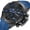 Blue, variant on MEGIR Fashion Silicone Strap Sports Watch Men Quartz Wristwatch Waterproof Calendar Chronograph