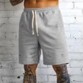 thumbnail image 2 of Riforla Men Shorts Resort Shorts Elastic Waist Drawstring Style Holiday Beach Pants Pants for Men Light Gray XXL, 2 of 8