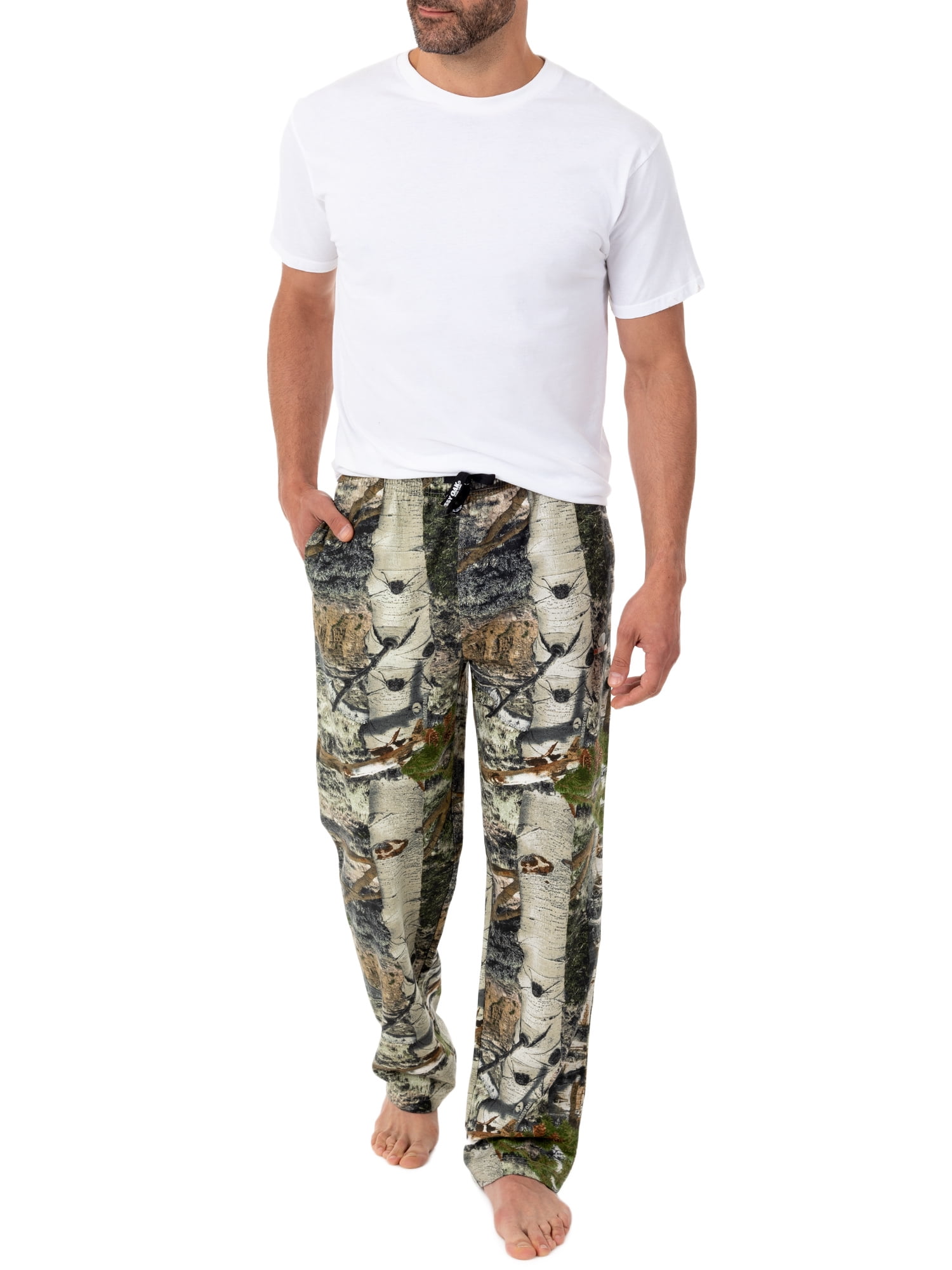 Mossy Oak Men's Relaxed Fit Camo Fleece Sweatpants