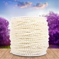 thumbnail image 6 of Cadena de Perlas Cadena de Perlas Cadena de Cuentas Guirnalda Centro de decoración de Bodas 50M Rollo 3 mm Sedal de Pesca Perlas(Beige), 6 of 7