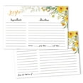 thumbnail image 1 of Inkdotpot 4x6 Inch Recipe Cards (Set of 50) , Thick Double Sided Premium Card Stock- Modern Style White Recipe Notecards for Weddings- Bridal- Baby Shower - Floral Theme, 1 of 6