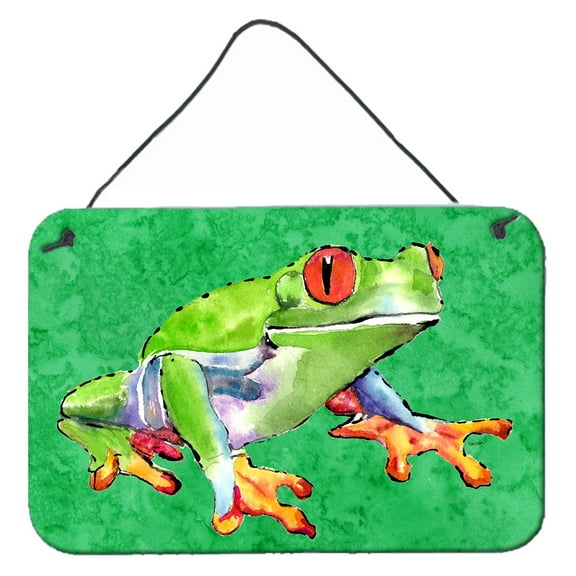 Carolines Treasures 8688DS812 Frog Wall or Door Hanging Prints 8HX12W multicolor