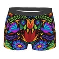 thumbnail image 4 of Goofa Colorful Floral Printed Men's Boxer Briefs Underwear, Moisture-Wicking Underwear, Trunk,Soft and Breathable Cotton Underwear-X-Large, 4 of 9