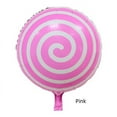 thumbnail image 2 of Globo de película de aluminio con forma de piruleta redonda de 18 pulgadas, globo con forma de molino de viento y caramelo, suministros para decoración de fiestas de cumpleaños, 2 of 6