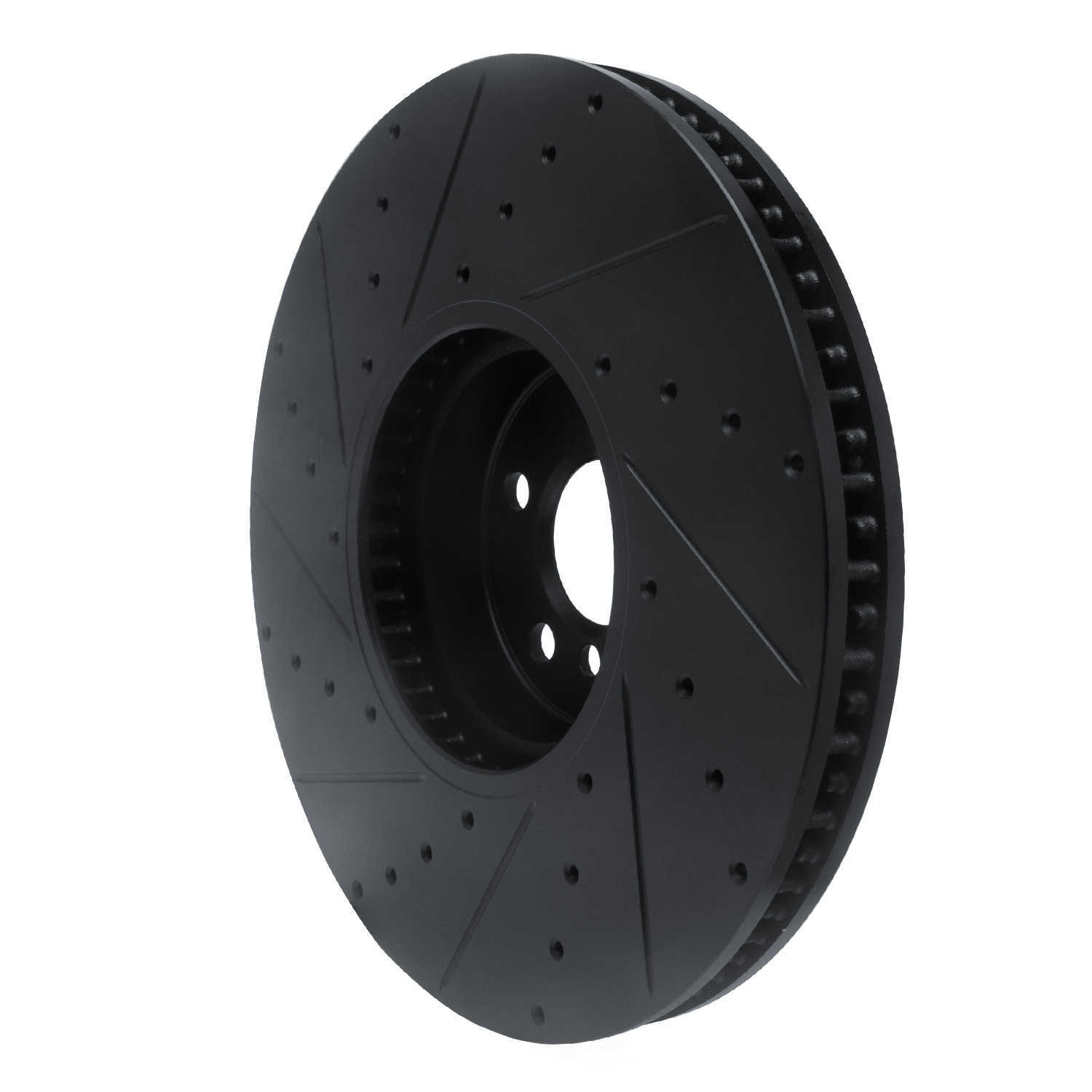 Dynamic Friction Company 633-31131D DFC Brake Rotor - Drilled And Slotted - Black