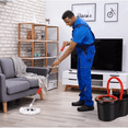 thumbnail image 5 of 360° Spin Mop Bucket System with Wringer, 4 Microfiber Replacement Mop Heads, Stainless Steel Bucket, Household Floor Cleaning Kit, 5 of 6