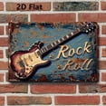 thumbnail image 3 of HELLOYOUNG Vintage Electric Guitar Wall Decor LED Light Matte Surface Hidden Illumination Modern Music Room Accent for Bedroom Living Room Indoor Outdoor Art, 3 of 9