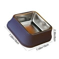 thumbnail image 3 of Roman Column Stainless Steel Pet Bowl With Removable Inner Bowl And Non-s Lip Base, 3 of 5