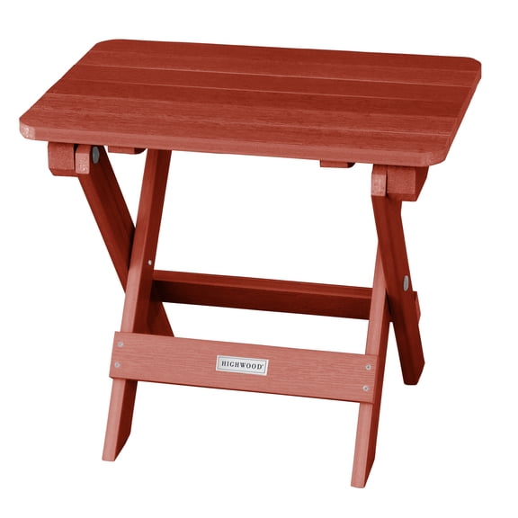 Highwood Folding Adirondack Side Table - 20" L x 13.8" W x 17.2" H, Outdoor, Eco-friendly, Synthetic Wood