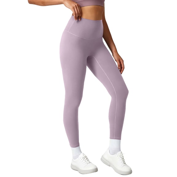 Women's High Waisted Leggings Buttery Soft No Front Seam Yoga Pants for Workout Running