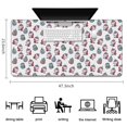 thumbnail image 5 of Long Mouse Pads for Desk,White Cartoon Unicorn Head with Easter Eggs Desk Mats on Top Of Desks, Desk Mouse Pad Extra Large with 3mm Non-Slip Base and Stitched Edge for Gaming,Work,Home 47.3"x23.6", 5 of 5