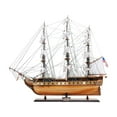 thumbnail image 2 of Old Modern Handicrafts T012F2 Ultimate USS Constitution Combo of Model Ship & Classic Hat, 2 of 10