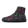 thumbnail image 5 of Wismoutput Graffiti Barefoot Shoes for Big Boys Men High-Top Minimalist Barefoot Shoes Wide Width Fashion Printed Casual Shoes, 5 of 7