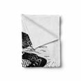 thumbnail image 2 of Loon Soft Flannel Fleece Throw Blanket, Pencil Sketch Illustration of Mother and Baby Silhouettes Swimming in Pond, Cozy Plush for Indoor and Outdoor Use, 60" x 80", Charcoal Grey White, by Ambesonne, 2 of 6