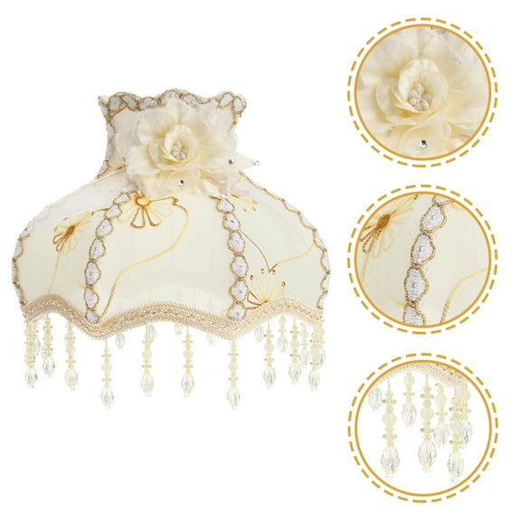 HORIALENCE Large Lampshade European Vintage Cloth 1Pcs For Office Home Users 12.2X12.2X9In