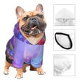 thumbnail image 3 of Fotbe Colorful Purple Cosmos Flower Sudadera con Estampado para Perros Pequeños – Suéter con Capucha para Mascotas, Tela Suave de Forro Polar con Bolsillo-X-Large, 3 of 7