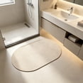 thumbnail image 6 of HOARBOEG Diatomaceous Earth Bath Mat 15.74*23.62in Super Absorbent Non‑Slip Stone Shower Mat Quick Drying Bathroom Floor Mat Cream White, 6 of 6
