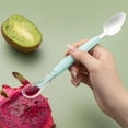 thumbnail image 3 of Eolstice Double Headed Baby Feeding Spoon, Infant Training Utensil For Learning To Eat, Soft Tip Spoon For Toddler, Meal Time, BPA Free, Easy Grip(Green), 3 of 5