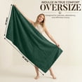 thumbnail image 6 of Dan River Bath Sheet 1 pack 40x80 in Soft Absorbent and Quick Dry jumbo Cotton Towel - Hunter Green, 6 of 10