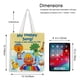 thumbnail image 5 of Noodle & Pals Bolso de tela con estampado de lienzo para mujer, bolsa de compras reutilizable y estética, con cremallera interior, regalo para mujer,40*40cm., 5 of 6
