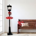 thumbnail image 5 of Fraser Hill Farm 5.9 ft Musical Snowy Christmas Street Lamp in Black, FSSL071A-BLK1, 5 of 11