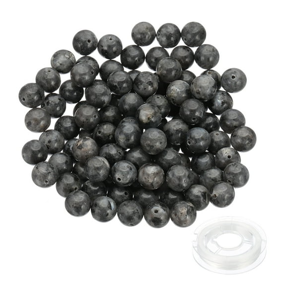 8mm Aventurine Beads, 100 Pcs Round Natural Gemstone Beads Smooth Stone Beads Jade Tiger's Eye Loose Glass Beads for Bracelet Necklace Jewelry Making DIY, Purple