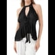 thumbnail image 3 of Camisola con Volantes y Cuello Halter para Mujer Negro S, 3 of 10
