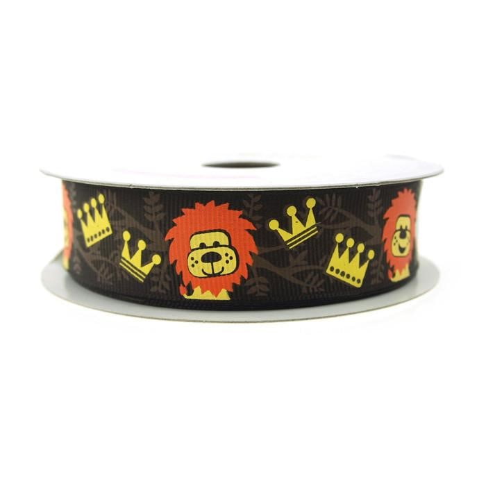 Lion King Brown Grosgrain Ribbon, 7/8inch, 10yard