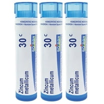 Boiron Zincum Metallicum 30C, Homeopathic Medicine for Leg Cramps, 3 Count (3 x 80 Pellets)