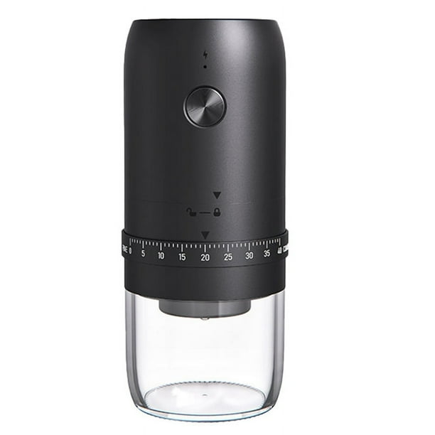 Molinillo de Café de Carga Profesional Más Fuerte Máquina de Molienda Ajustable Portátil Viajes de Vacaciones Cafe Grinder Negro