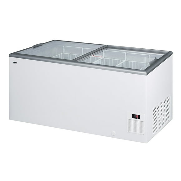 Summit NOVA53 60 3/4" Mobile Ice Cream Freezer w/ (4) Wire Storage Baskets - White, 115v