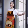 thumbnail image 4 of Lady Apron off Promotions! Huayishang Linen Thanksgiving Apron Sunflower Pumpkin Creative Apron Kitchen Housework Oil-Proof and Anti-Fouling Apron, Thanksgiving Decorations Clearance Sale, 4 of 4