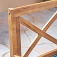 thumbnail image 3 of Christopher Knight Home Llano Outdoor 7 Piece Acacia Wood Dining Table Set, Teak/Cream, 3 of 5