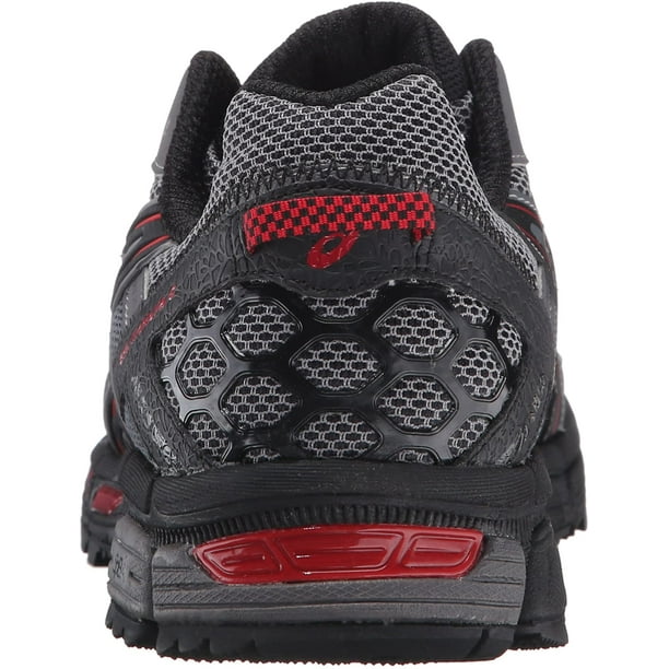 Asics Men s Gel Kahana 8 Shark Black True Red Ankle High Fabric