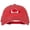Red, variant on Canada Flag Map Embroidered Washed Cotton Twill Cap - Red OSFM